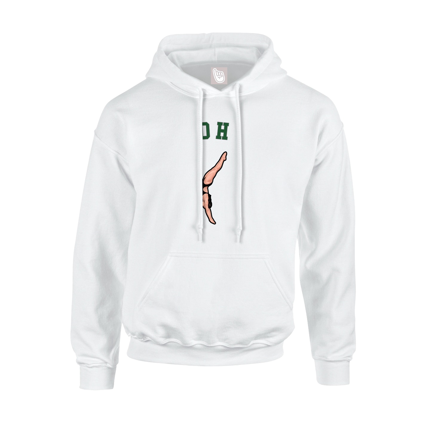 Youth Hoodie — Shirsey Arch in White