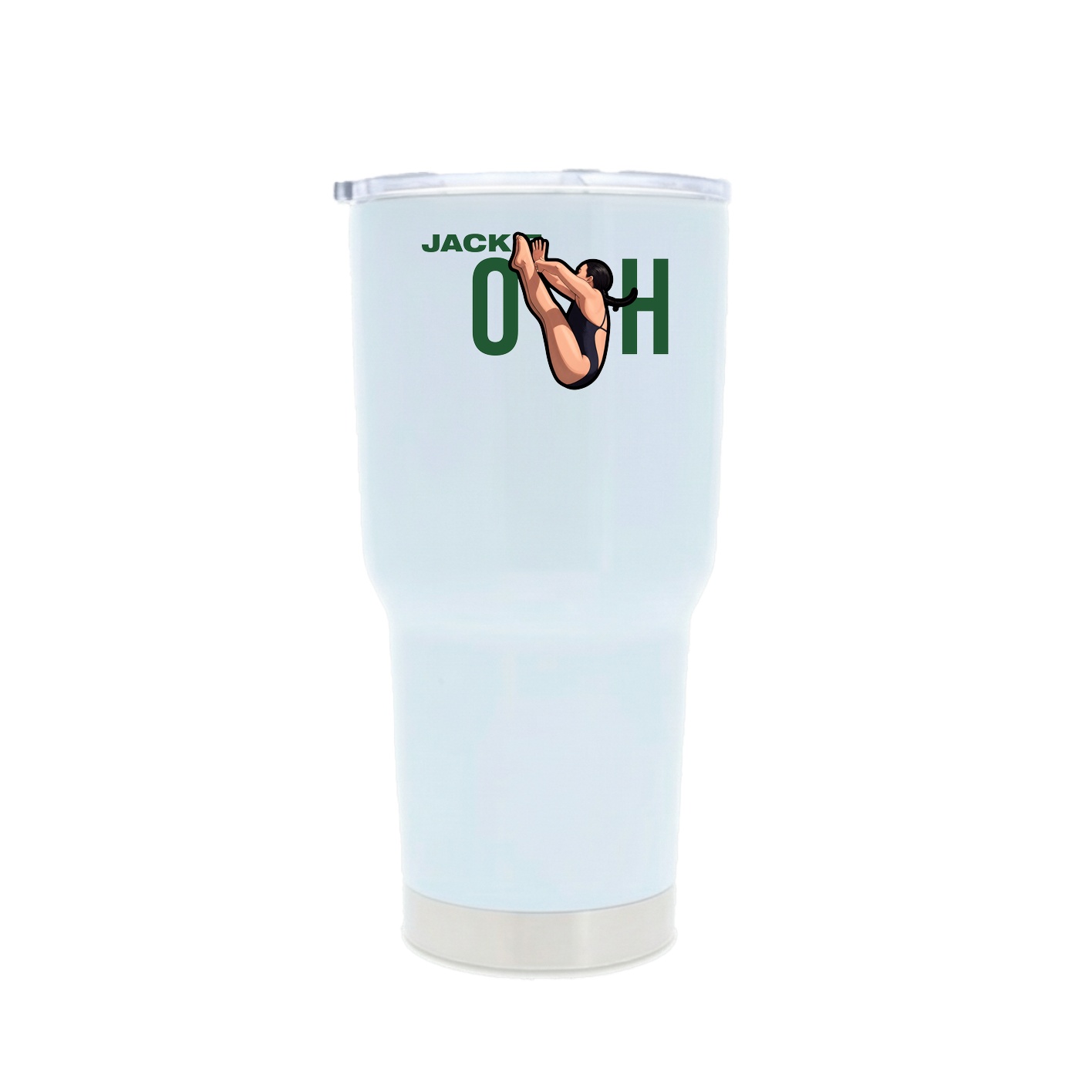 30oz Stainless Steel Tumbler — Player Name in White