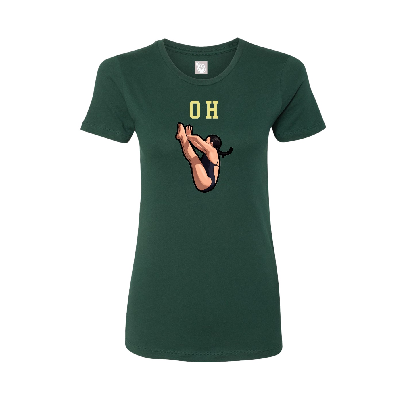 Fitted Women's Tee — Shirsey in Green