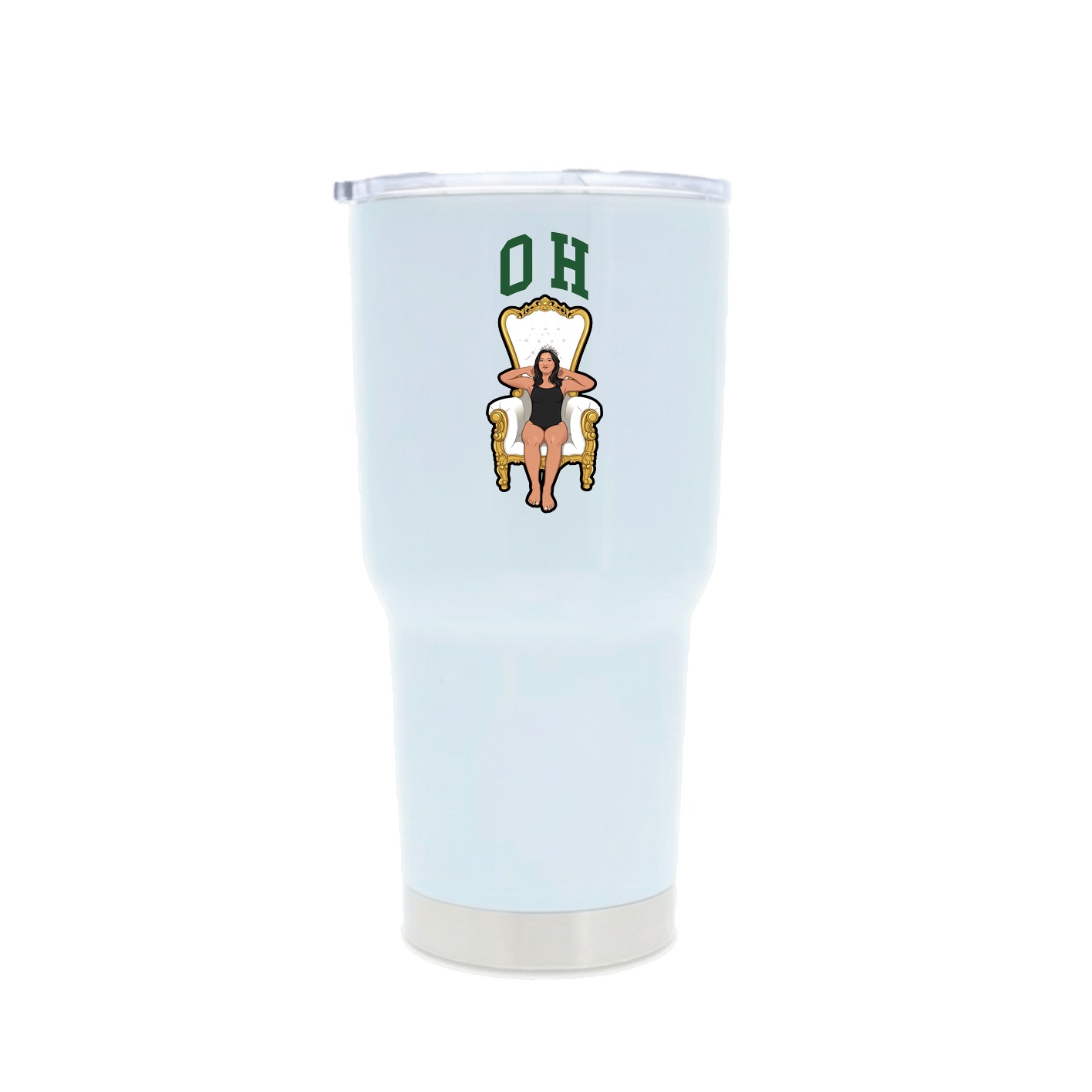 30oz Stainless Steel Tumbler — Shirsey in White