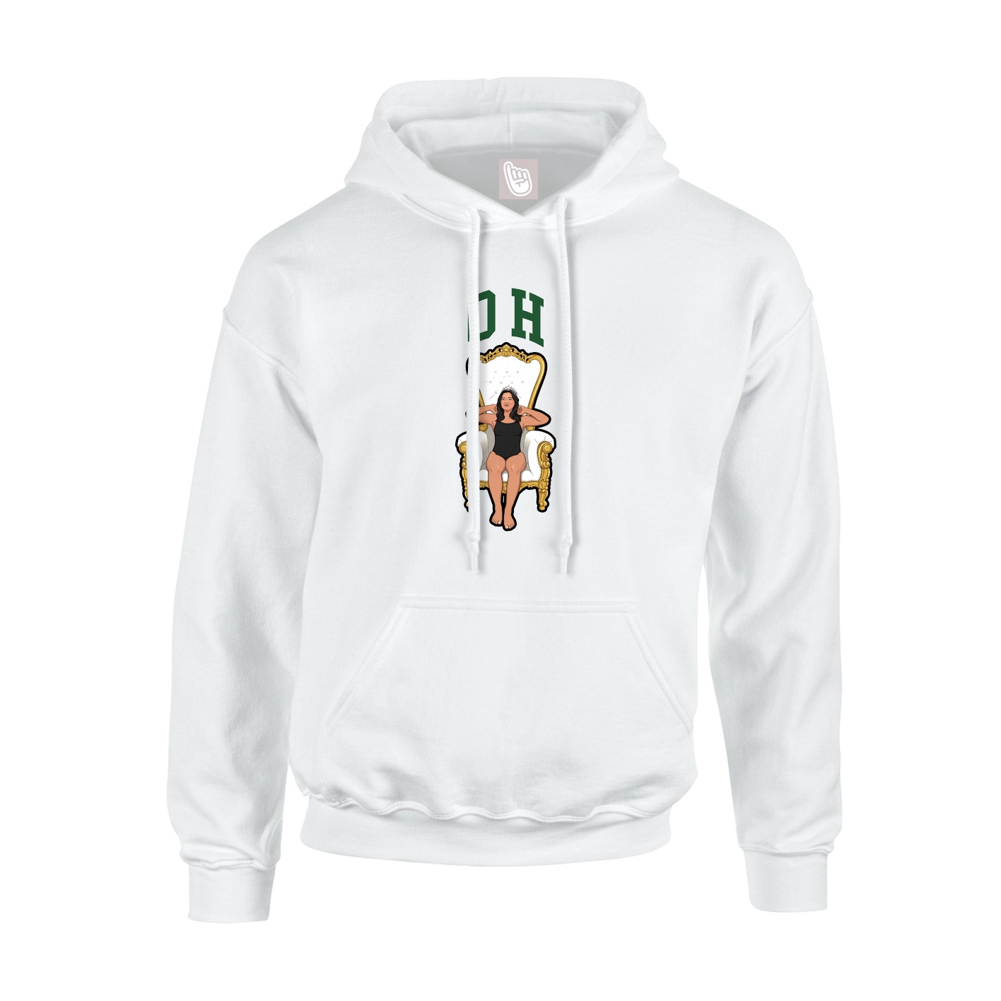 Hoodie — Shirsey in White
