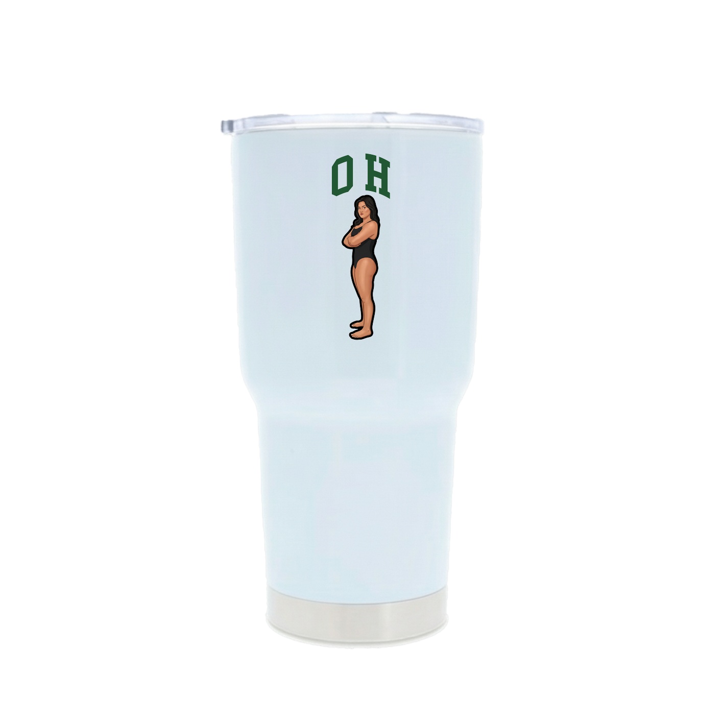 30oz Stainless Steel Tumbler — Shirsey in White