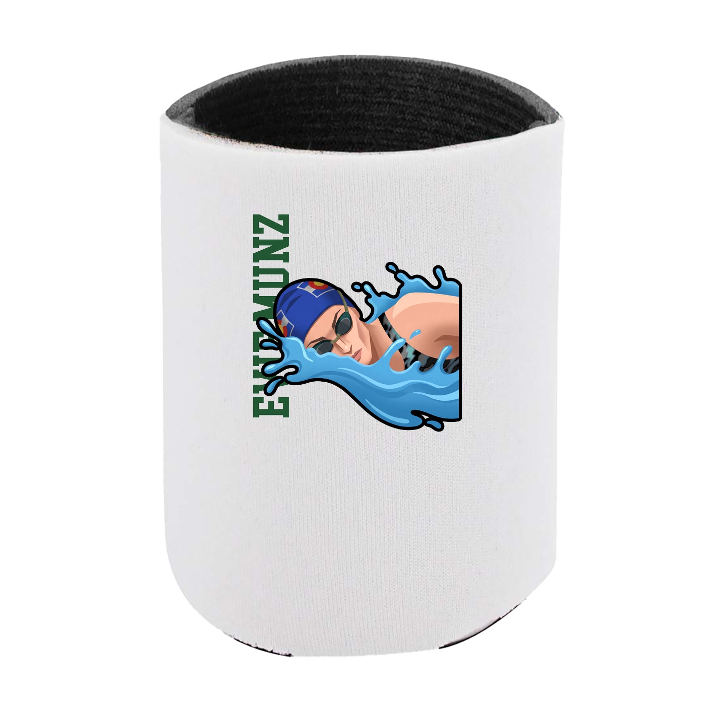 Can Holder — Name Vertical in White