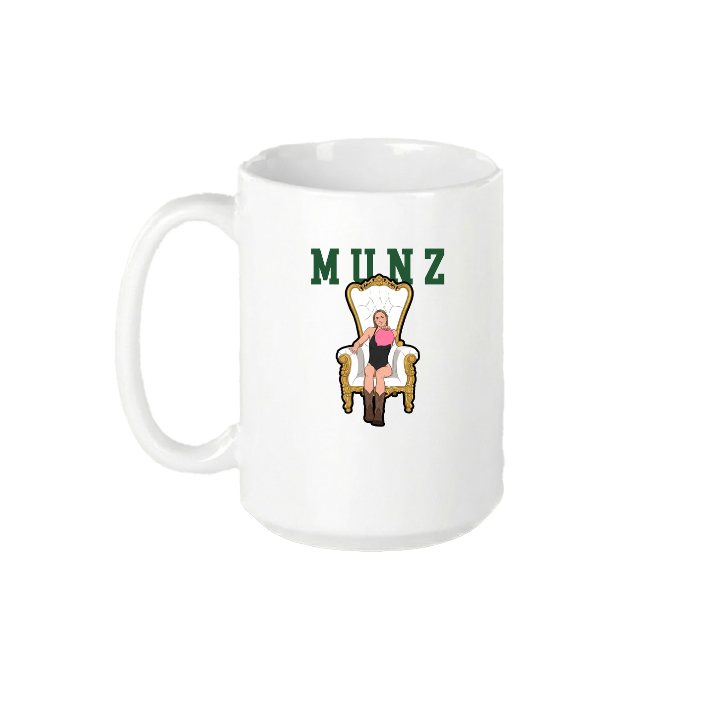 15oz Coffee Mug — Shirsey in White