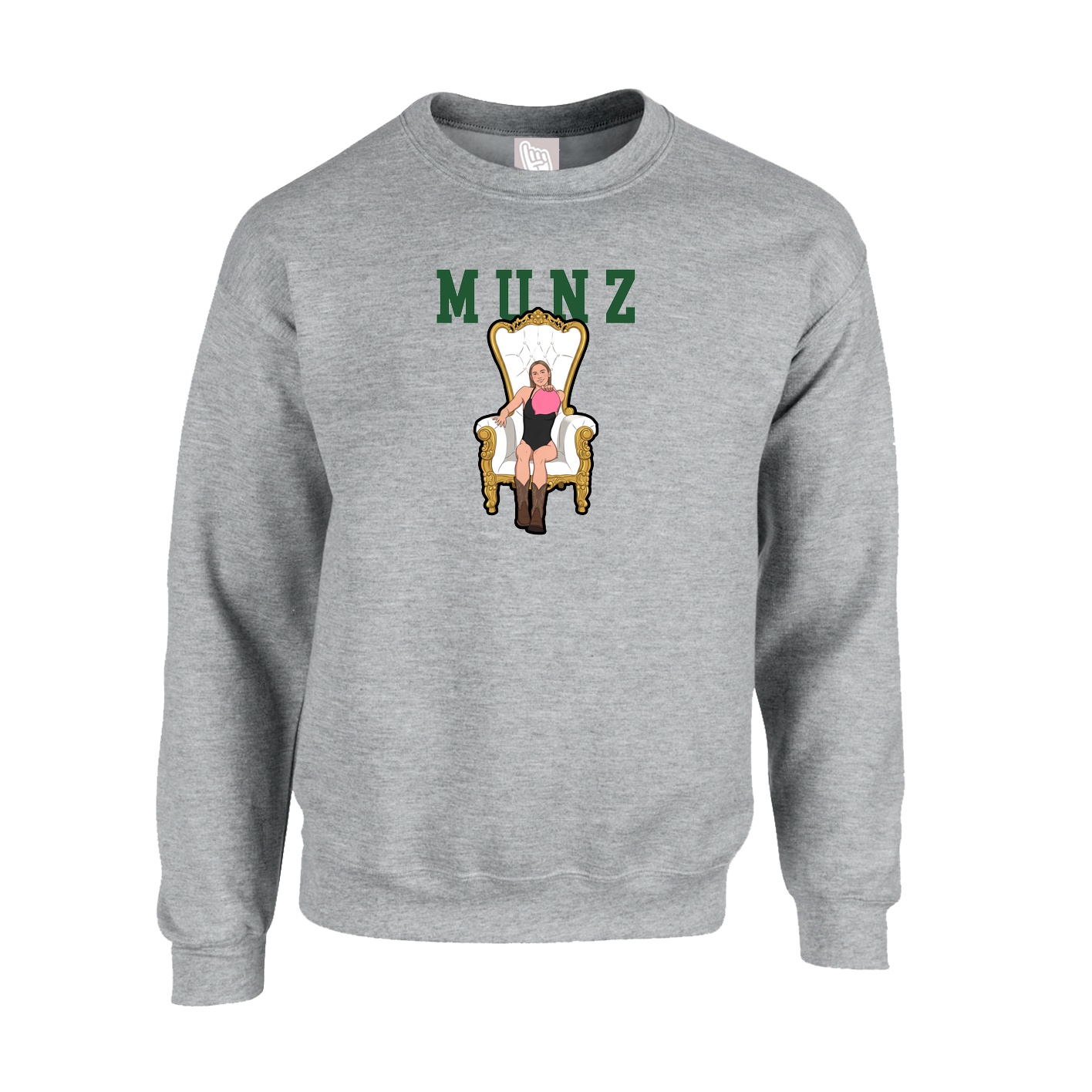 Fleece Crew — Shirsey in Grey