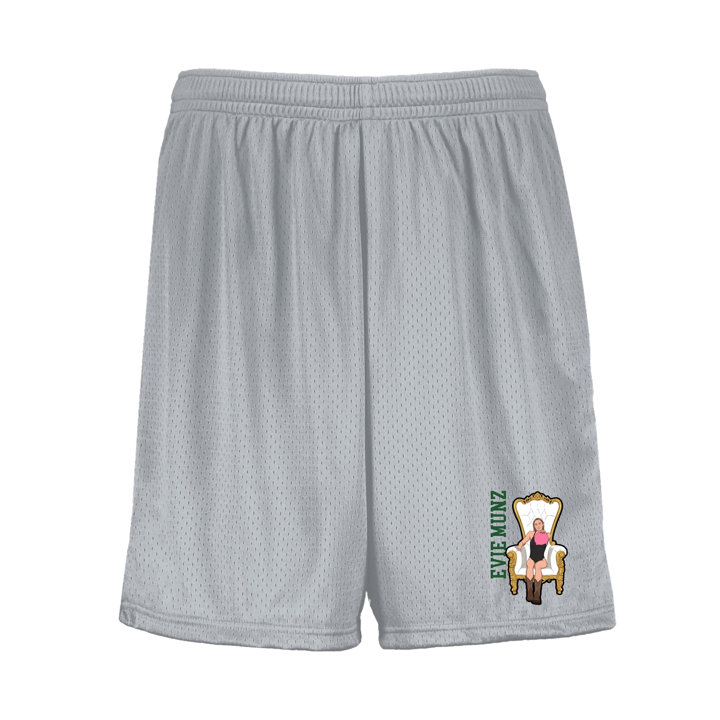 Shorts — Name Vertical in Silver