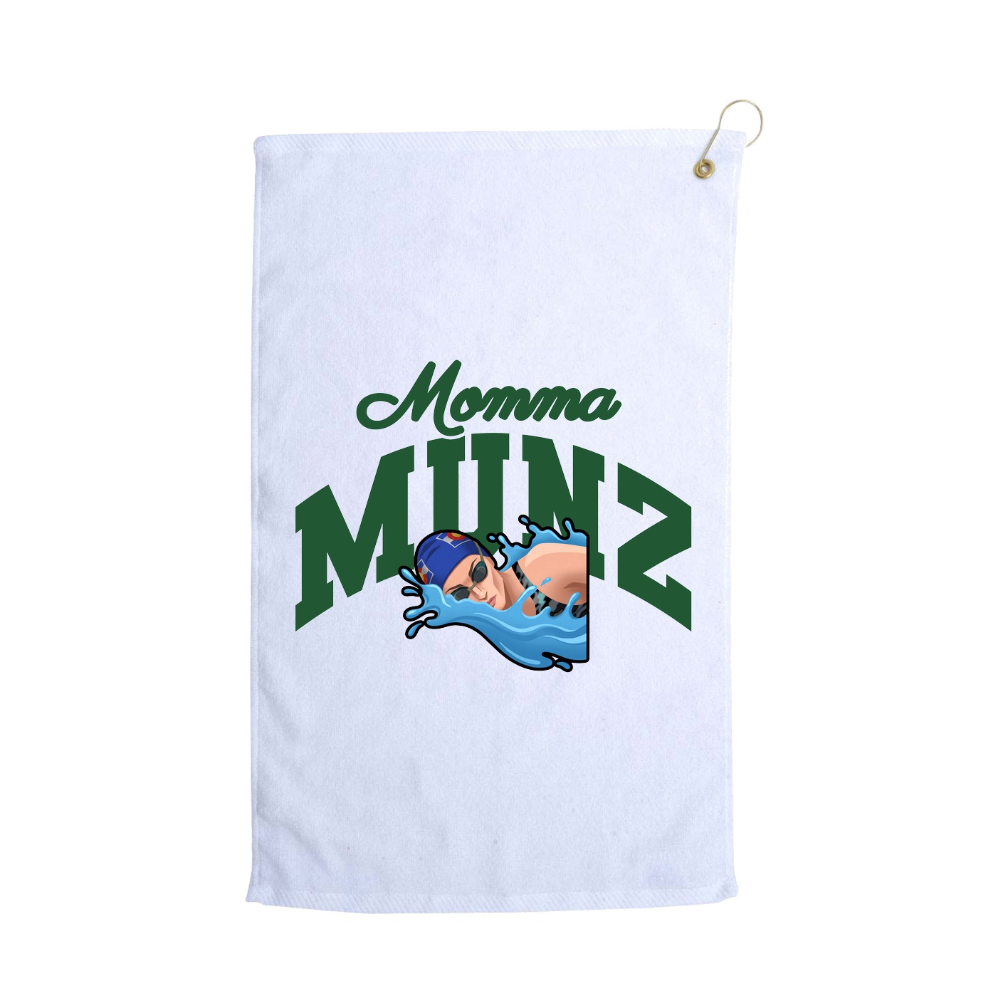 Golf Towel — Mothers Day Arch in White
