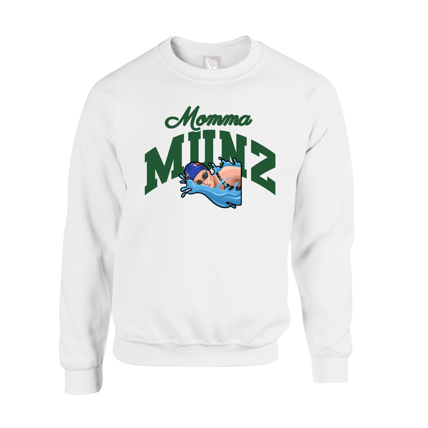 Fleece Crew — Mothers Day Arch in White