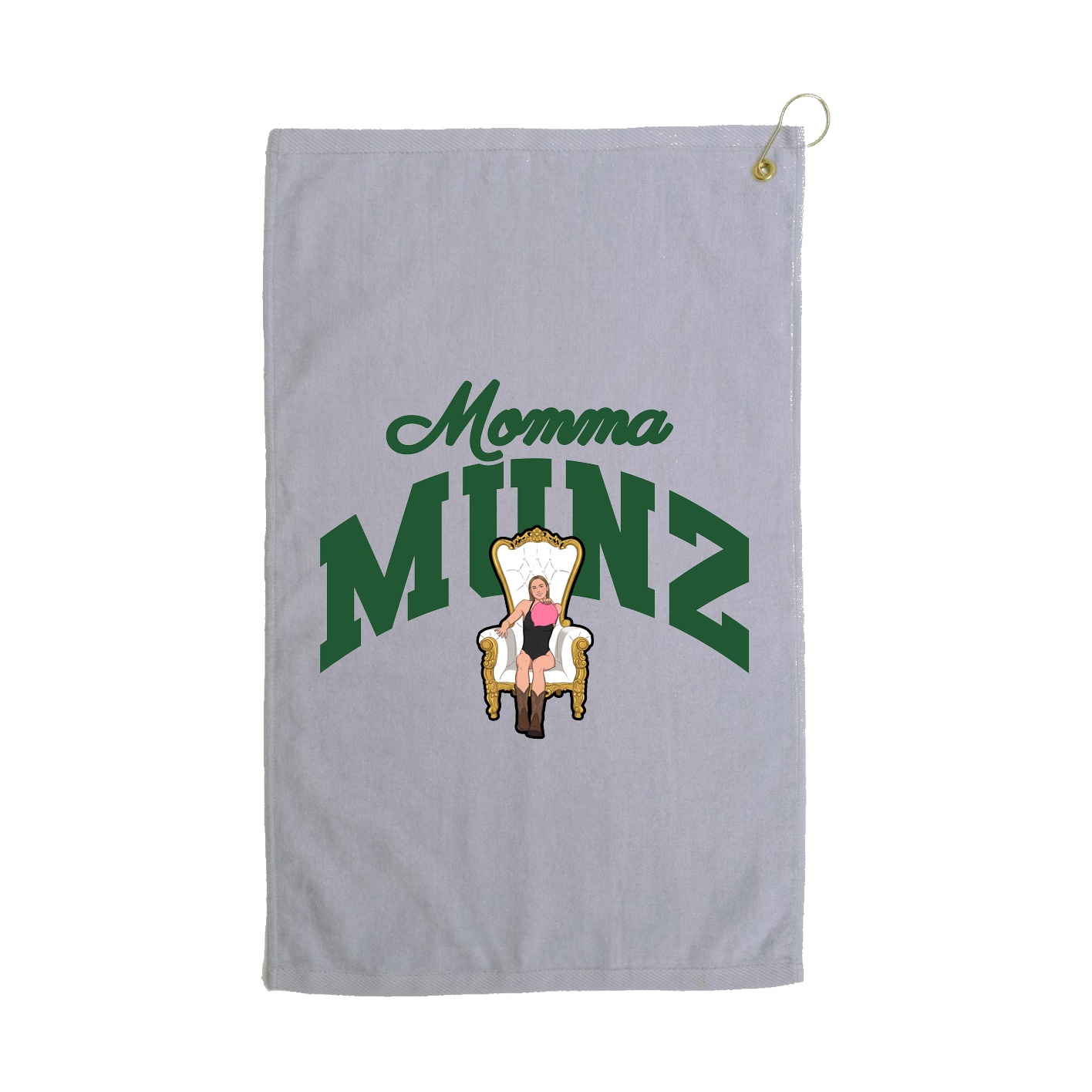 Golf Towel — Mothers Day Arch in Grey