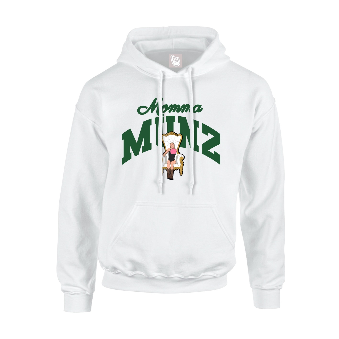Youth Hoodie — Mothers Day Arch in White
