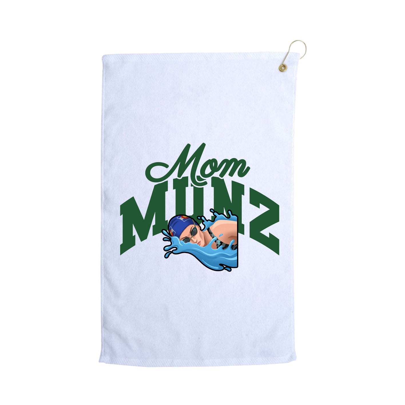 Golf Towel — Mothers Day Arch in White