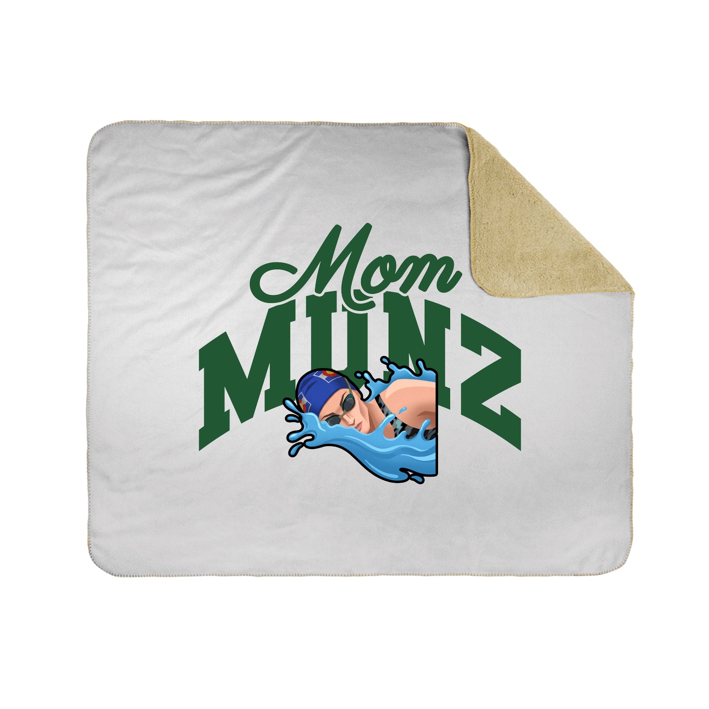 Throw Blanket — Mothers Day Arch in White