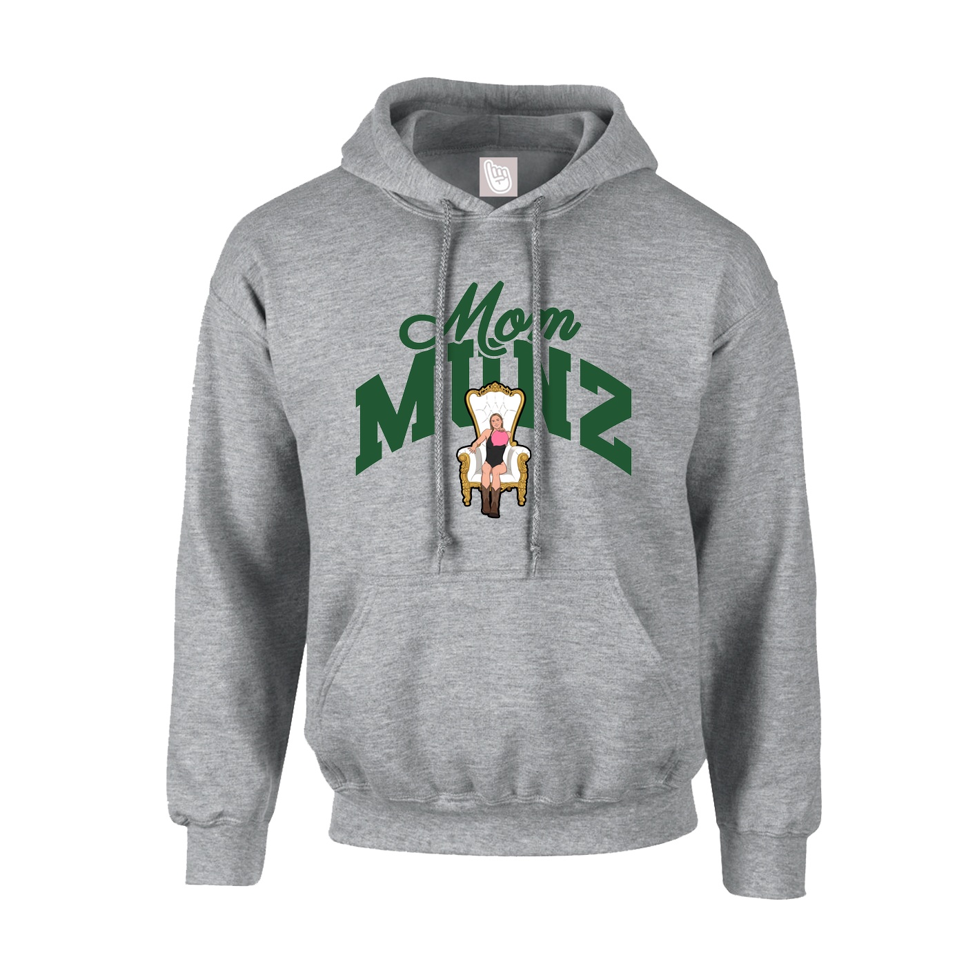 Youth Hoodie — Mothers Day Arch in Grey