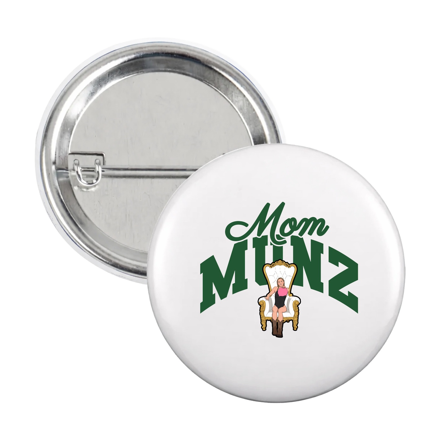 Game Day Button — Mothers Day Arch in White