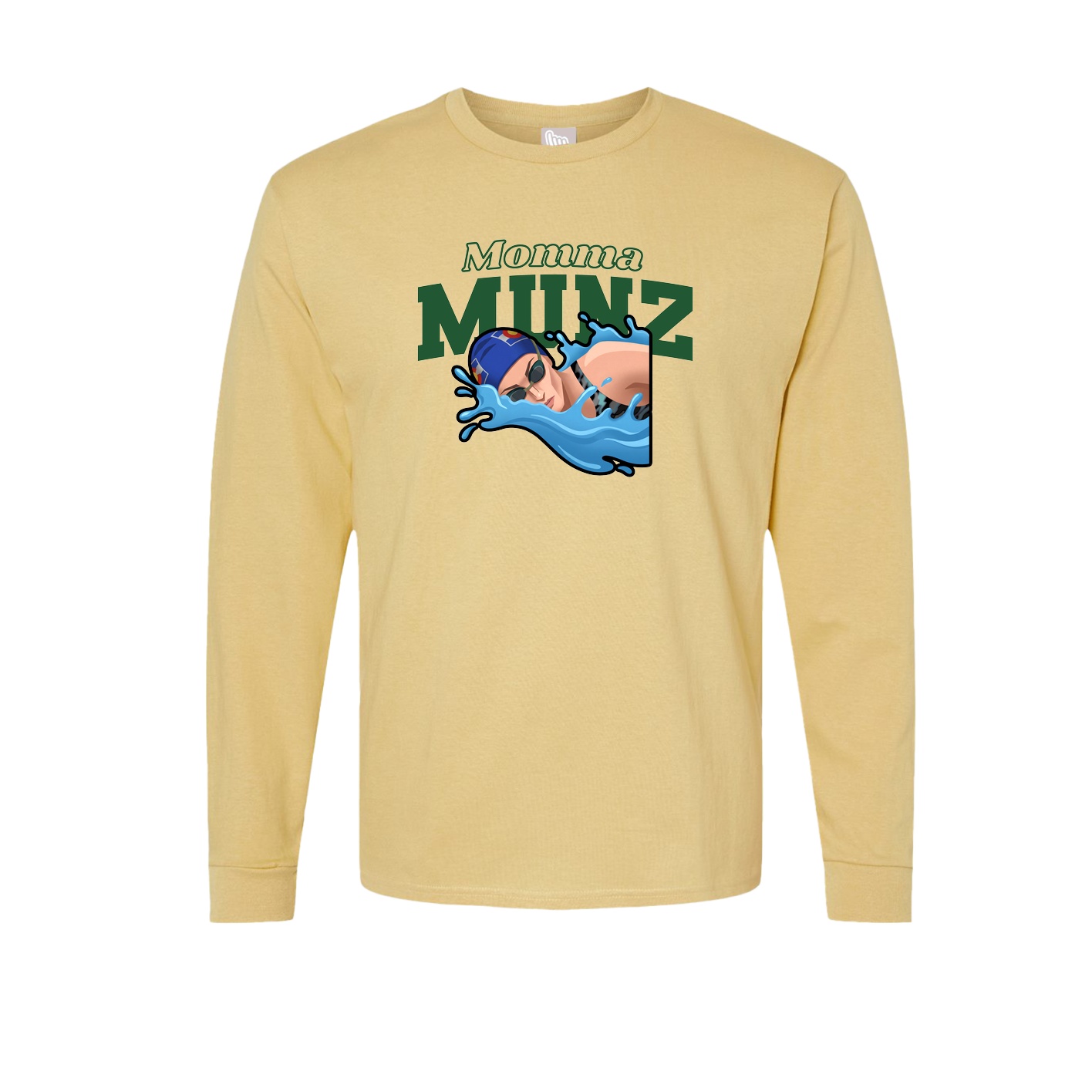 Long Sleeve Tee — Mothers Day Block in Vegas Gold