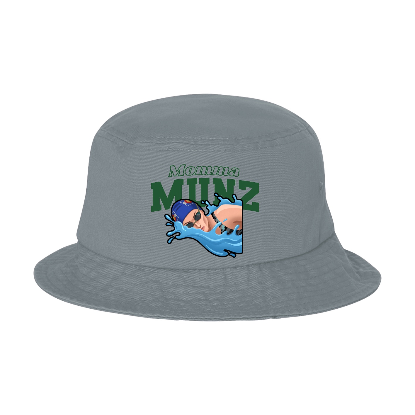 Bucket Cap — Mothers Day Block in Grey