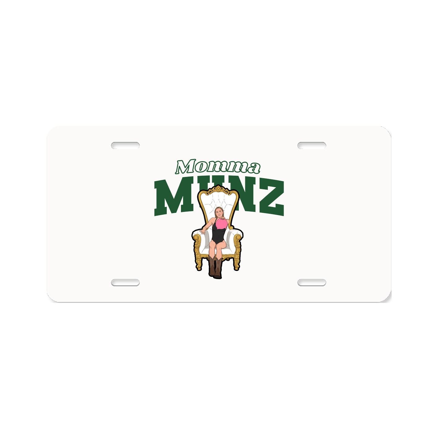 License Plate — Mothers Day Block in Classic
