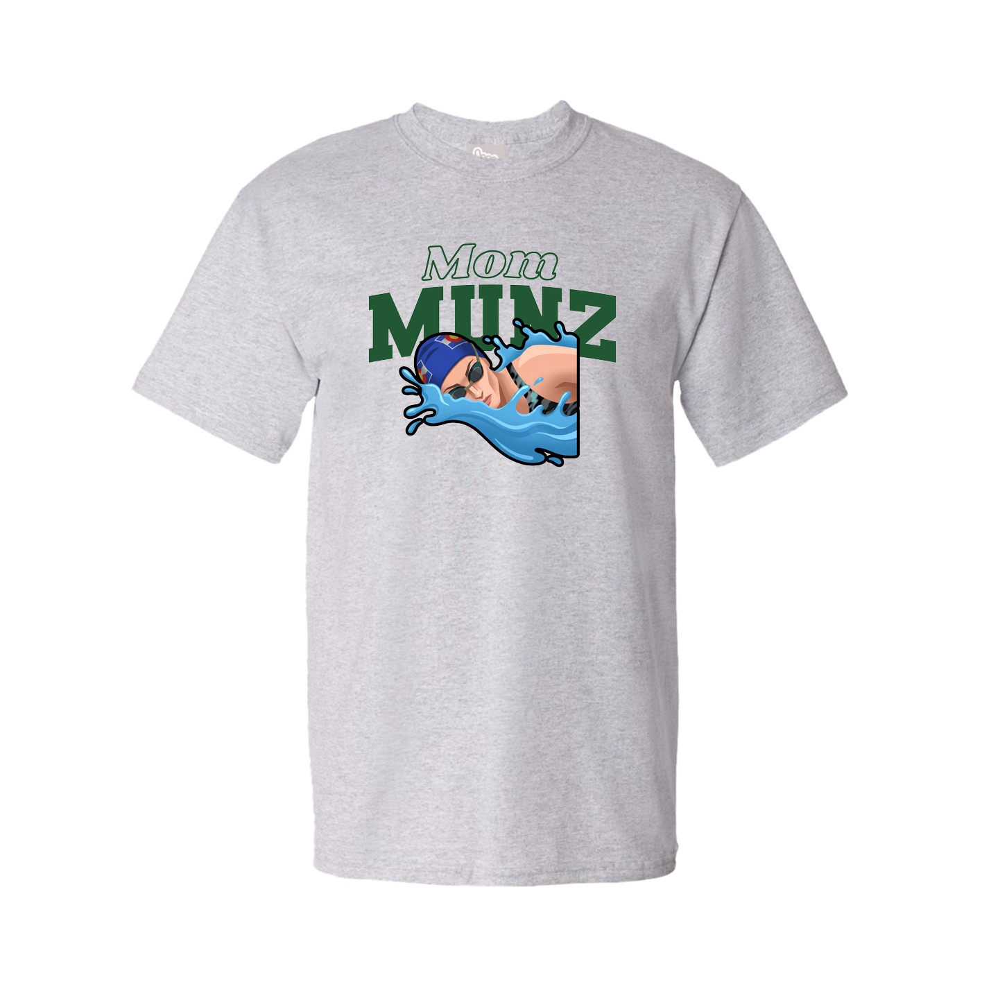 Youth Tee — Mothers Day Block in Grey