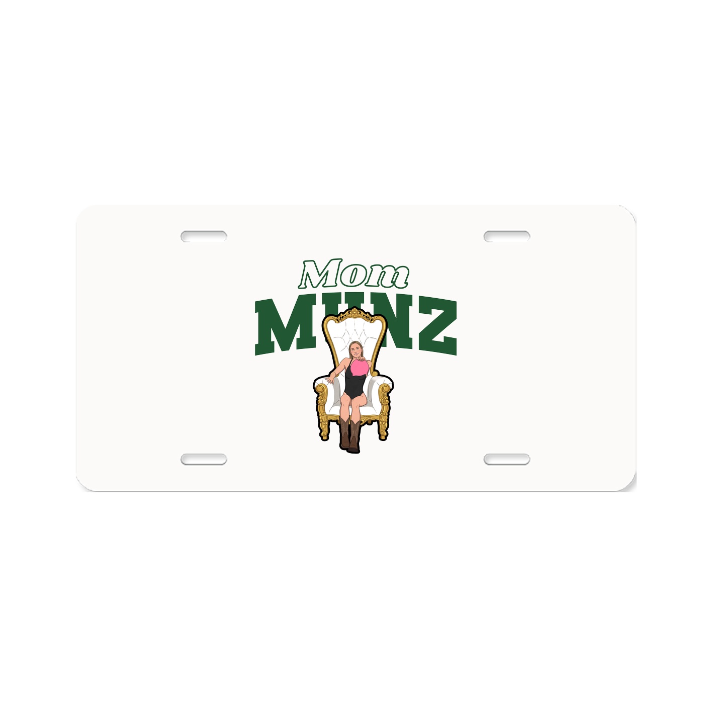 License Plate — Mothers Day Block in Classic
