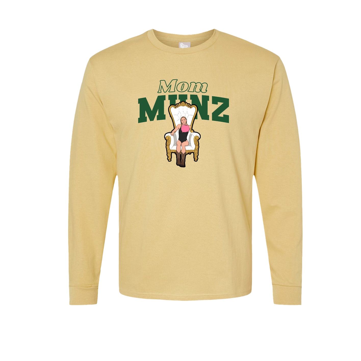 Long Sleeve Tee — Mothers Day Block in Vegas Gold