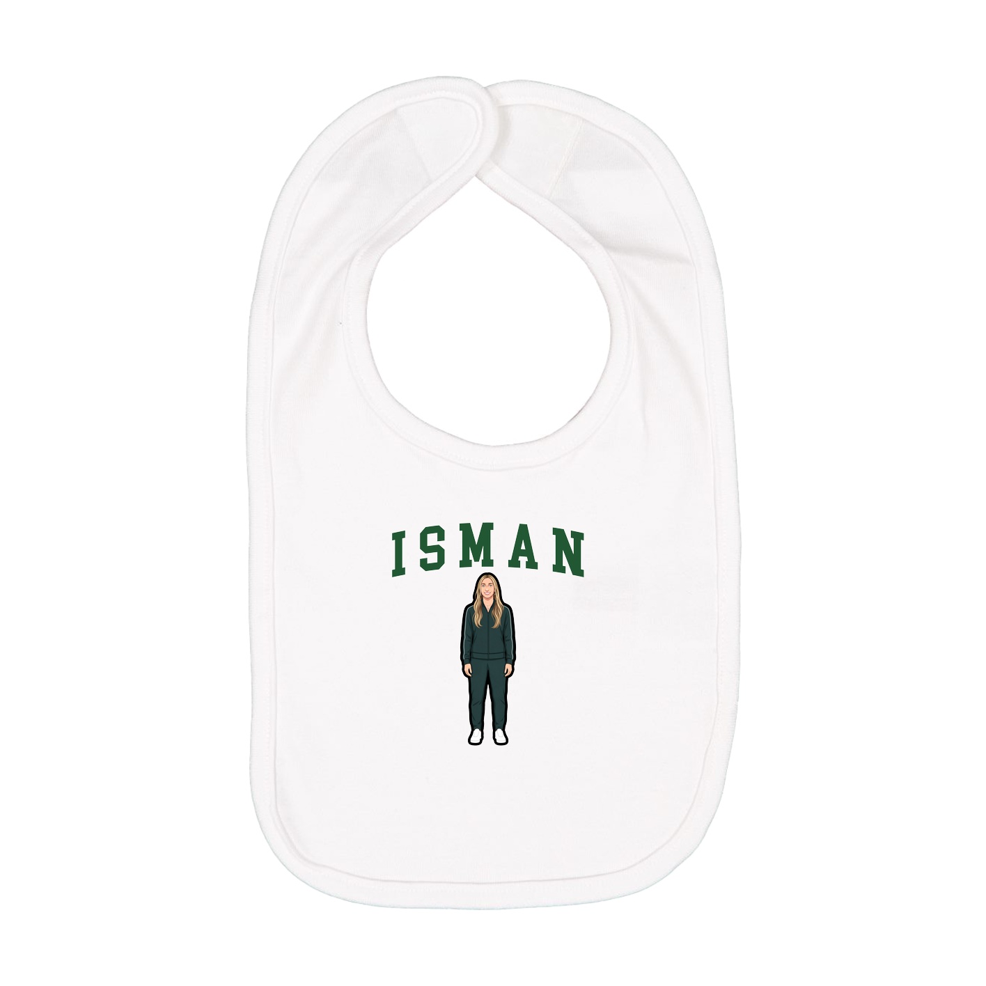 Infant Bib — Shirsey in White