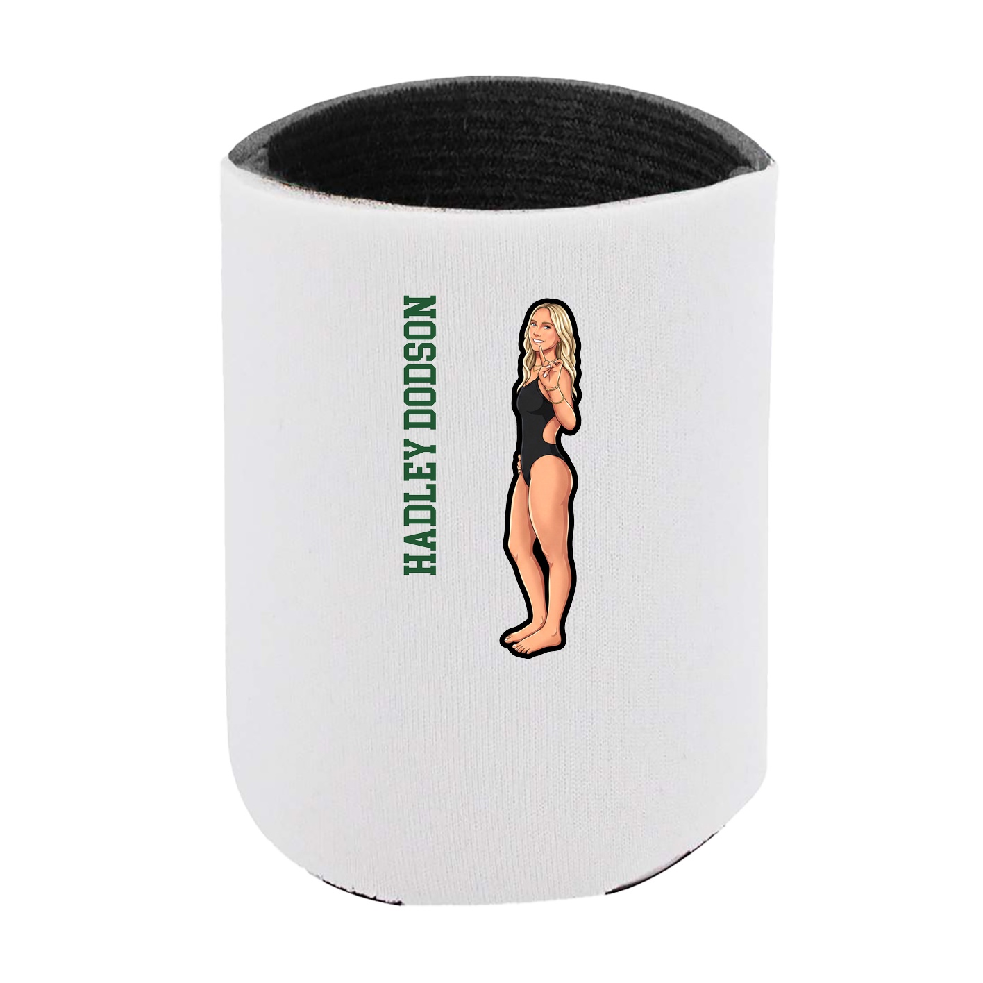 Can Holder — Name Vertical in White