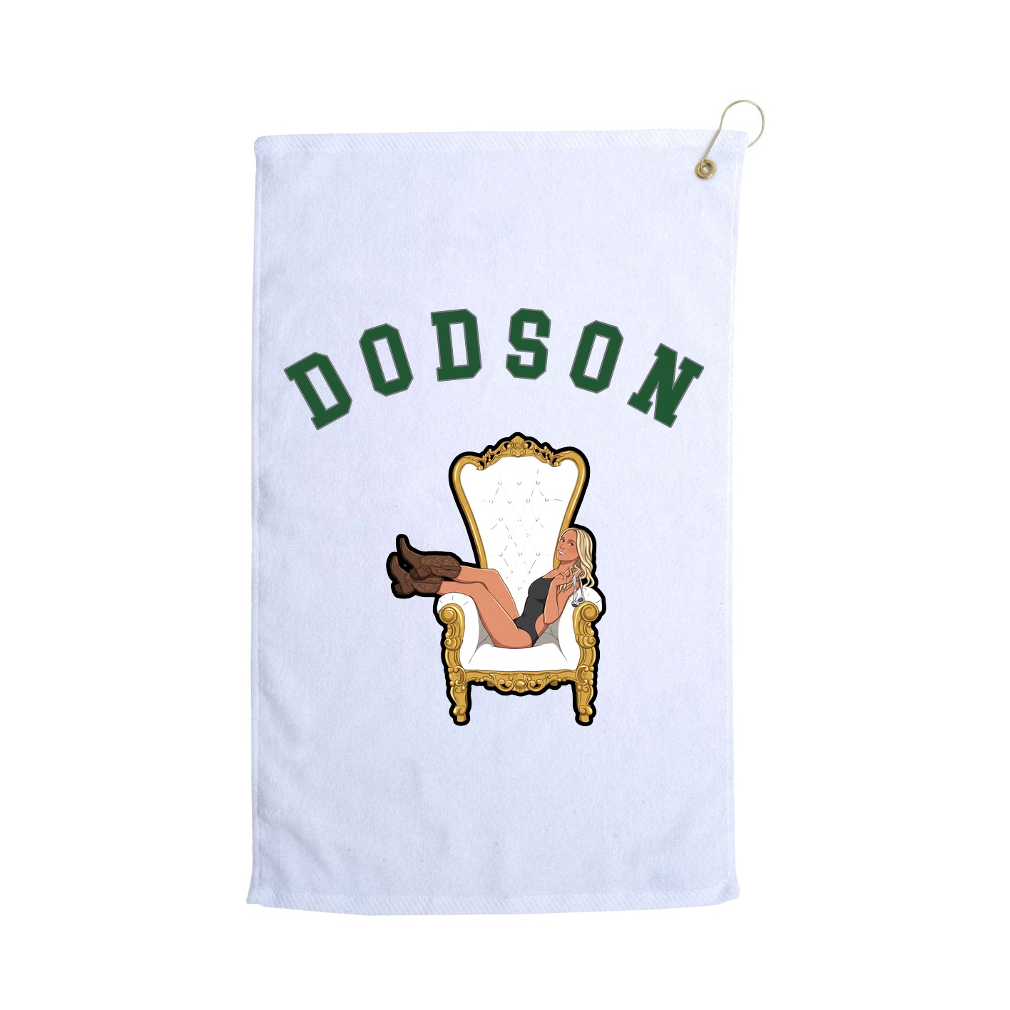 Golf Towel — Shirsey Arch in White