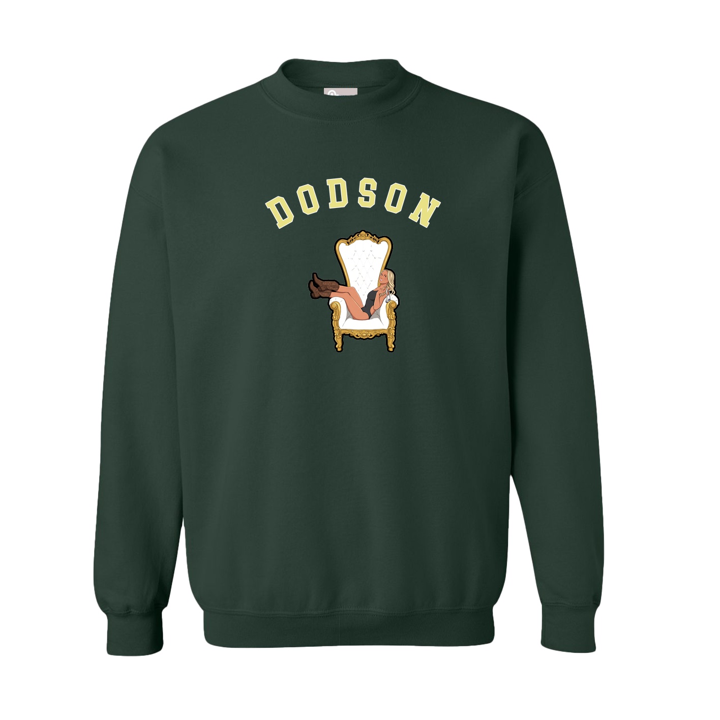 Fleece Crew — Shirsey Arch in Green