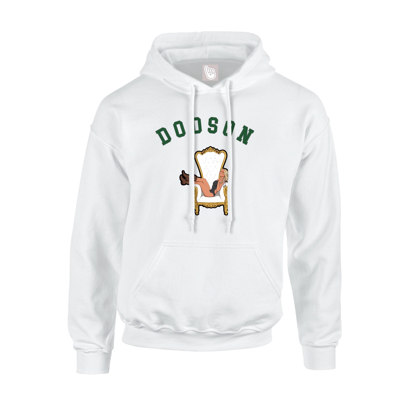 Youth Hoodie — Shirsey Arch in White