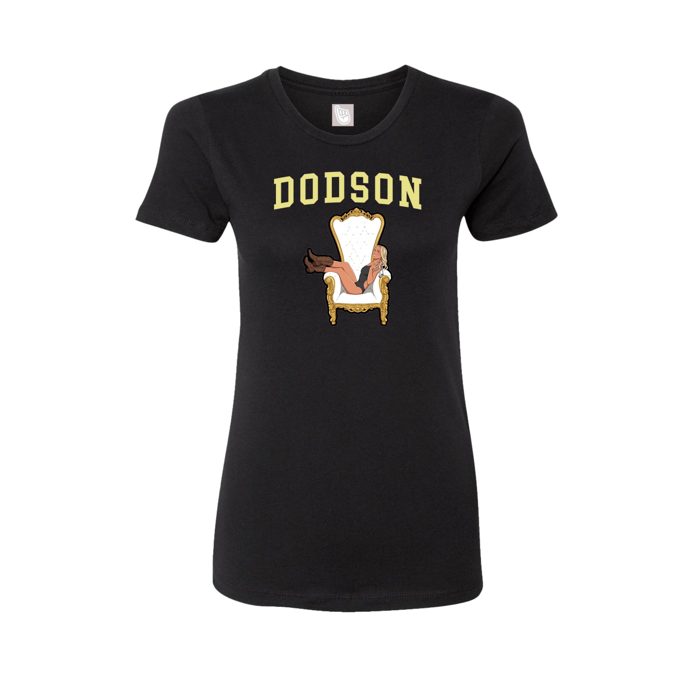 Fitted Women's Tee — Shirsey in Black