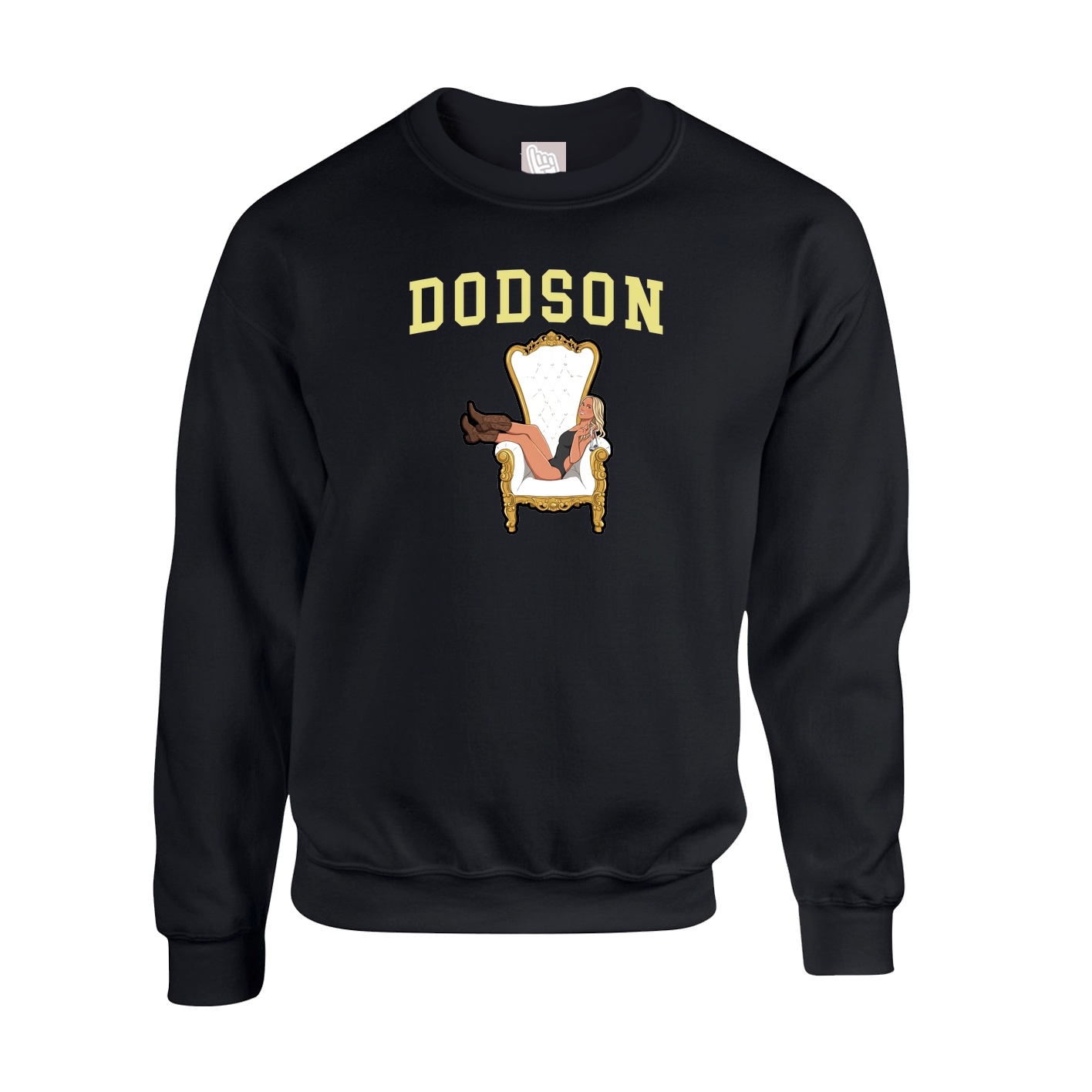 Fleece Crew — Shirsey in Black