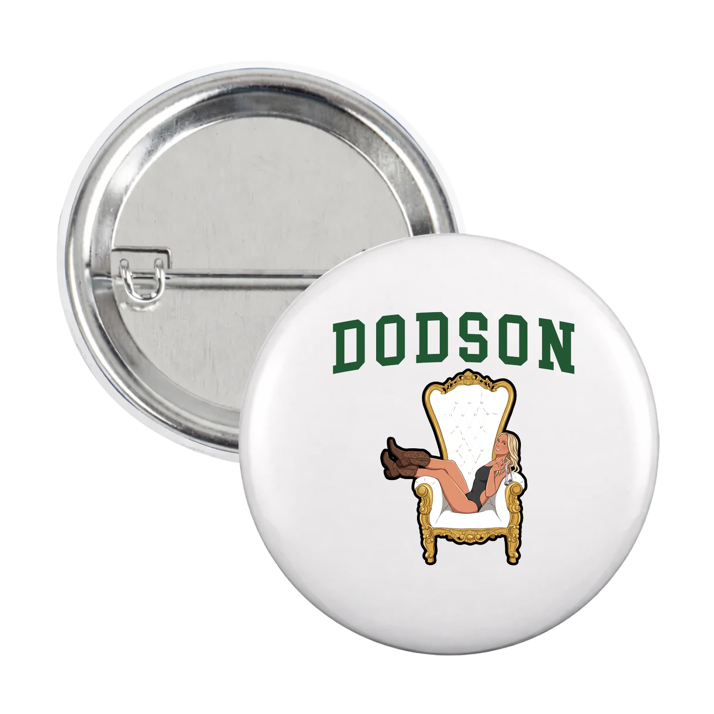 Game Day Button — Shirsey in White