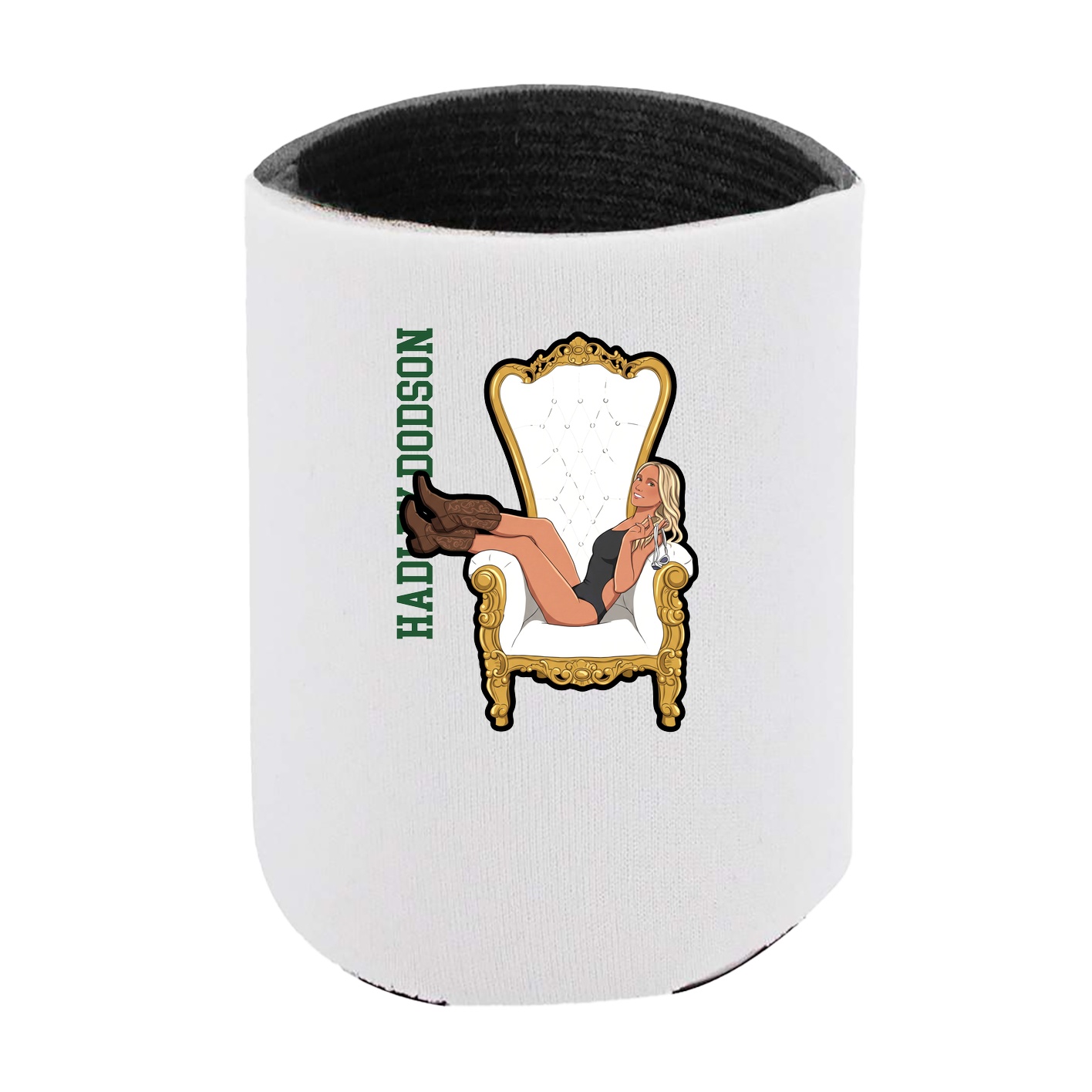 Can Holder — Name Vertical in White