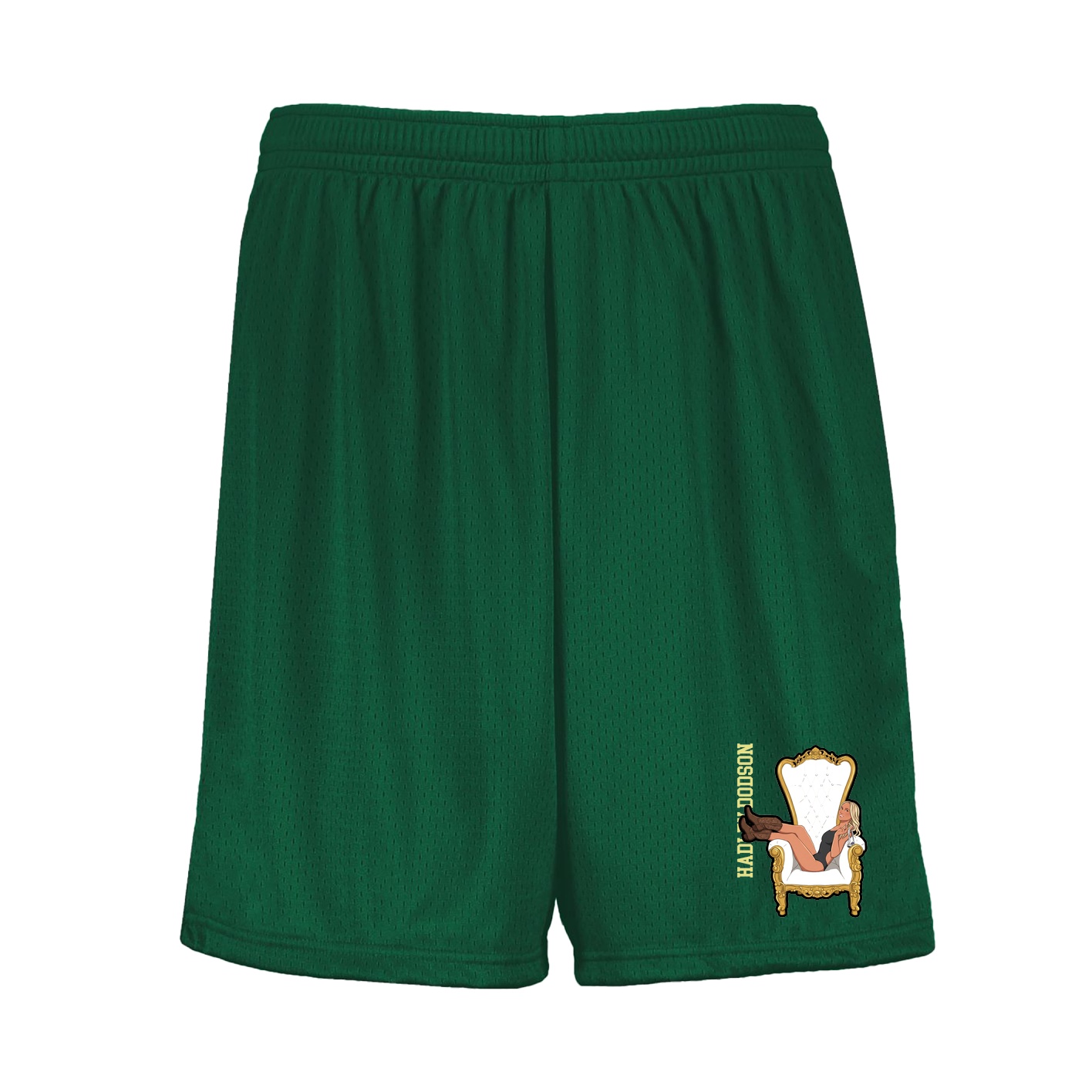 Shorts — Name Vertical in Green