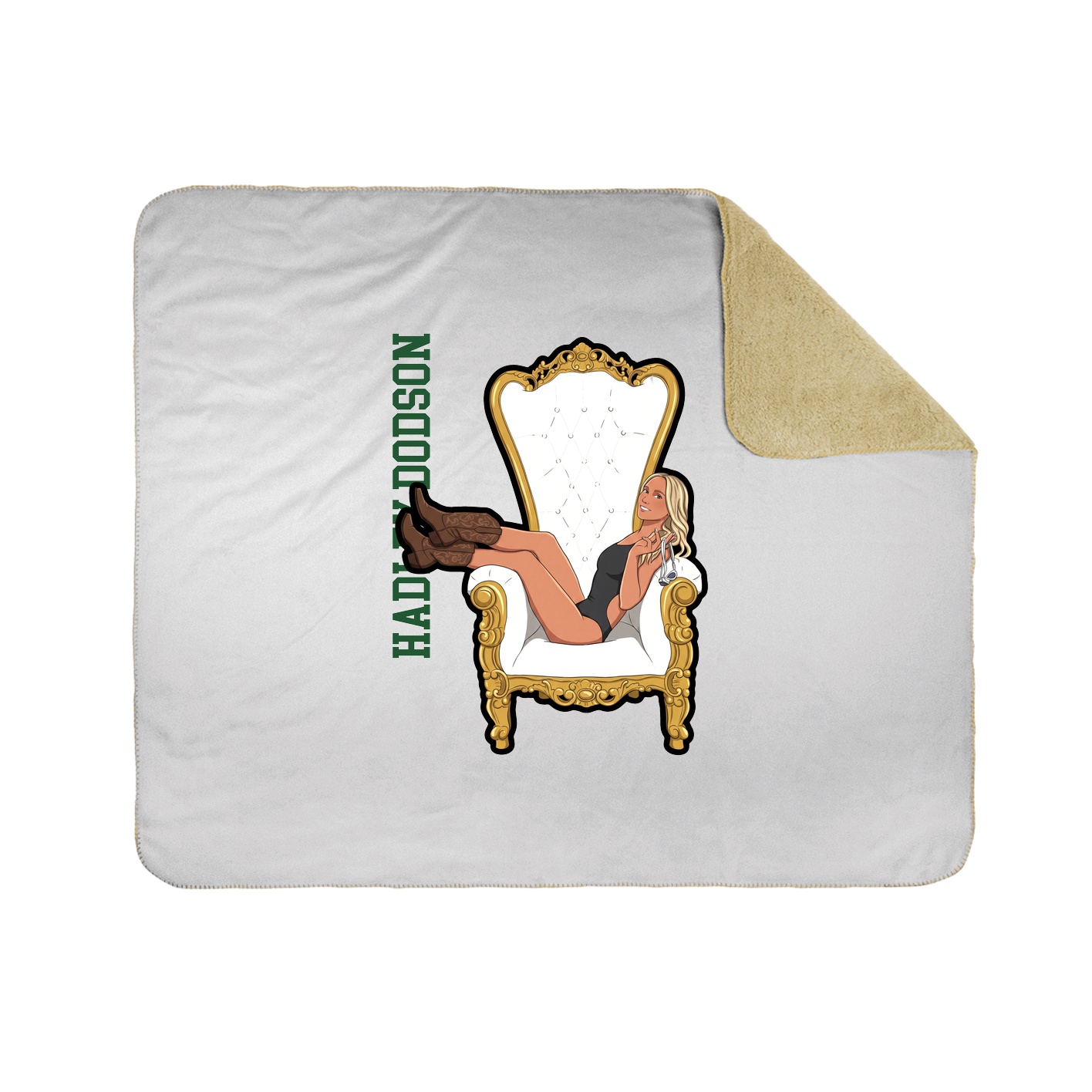 50x60 Sherpa Lined Throw Blanket