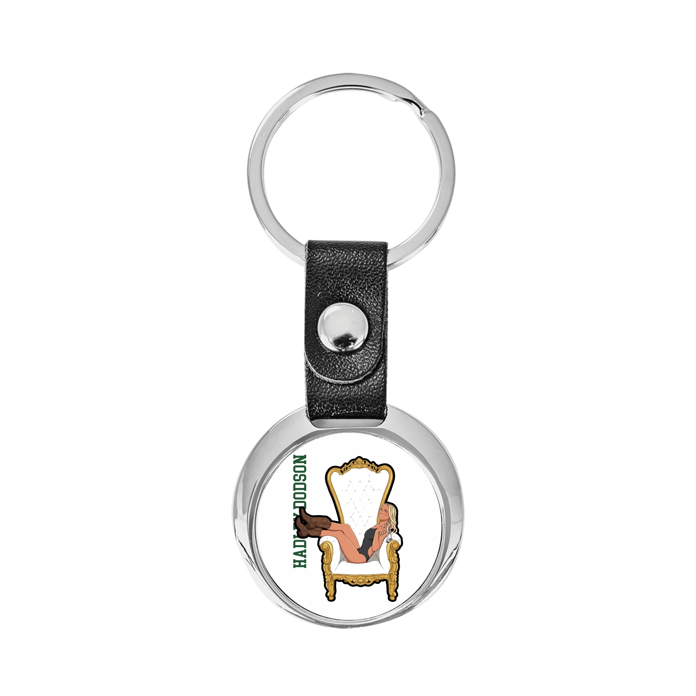 Key Chain — Name Vertical in Classic