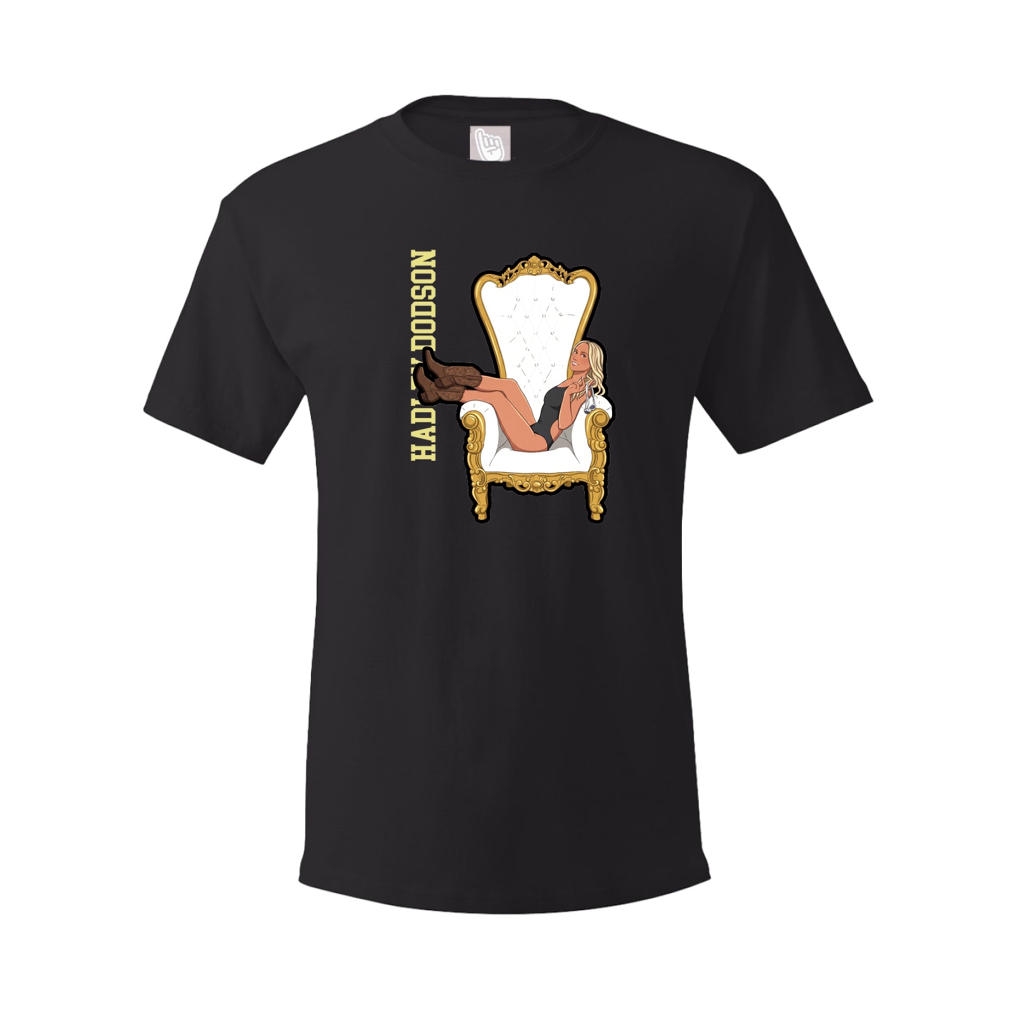 Tee — Name Vertical in Black