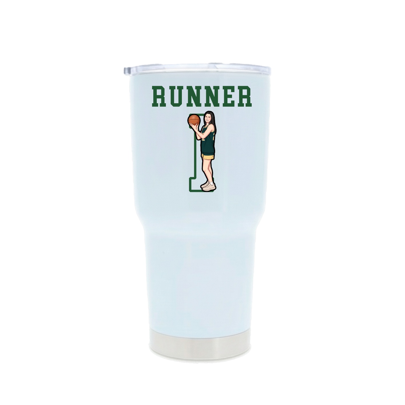 30oz Stainless Steel Tumbler — Shirsey in White