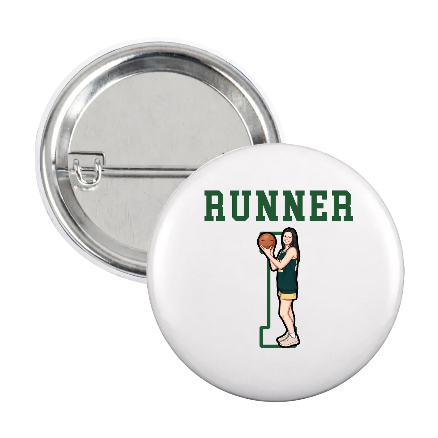 Game Day Button — Shirsey in White