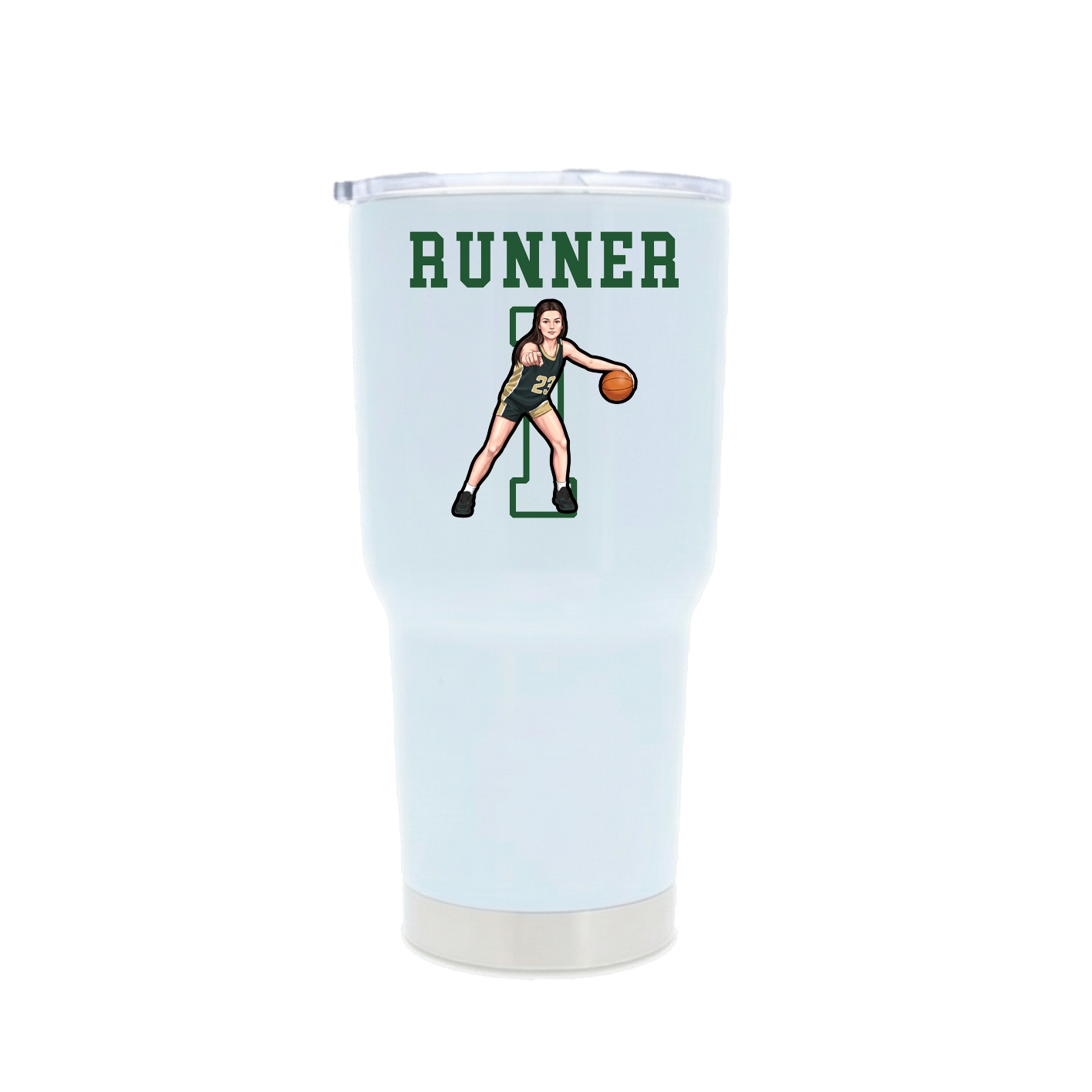 30oz Stainless Steel Tumbler — Shirsey in White
