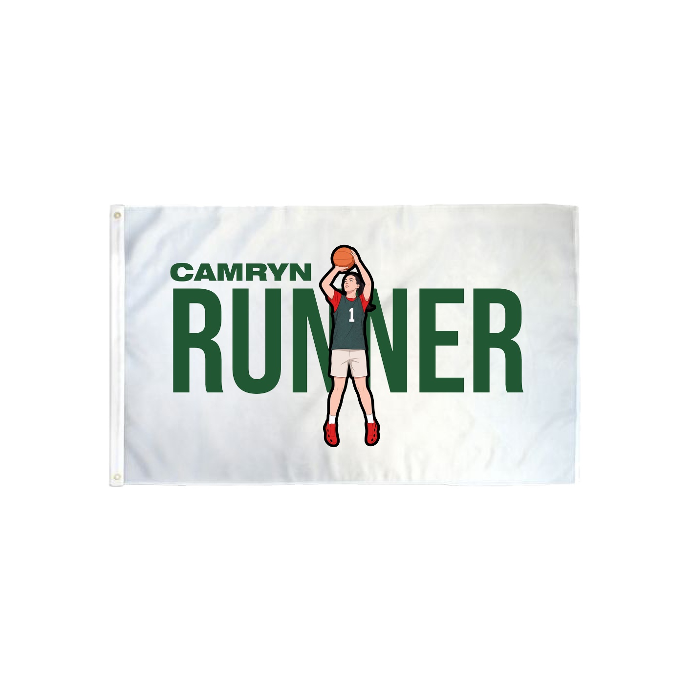 3x5 Flag — Player Name in Classic