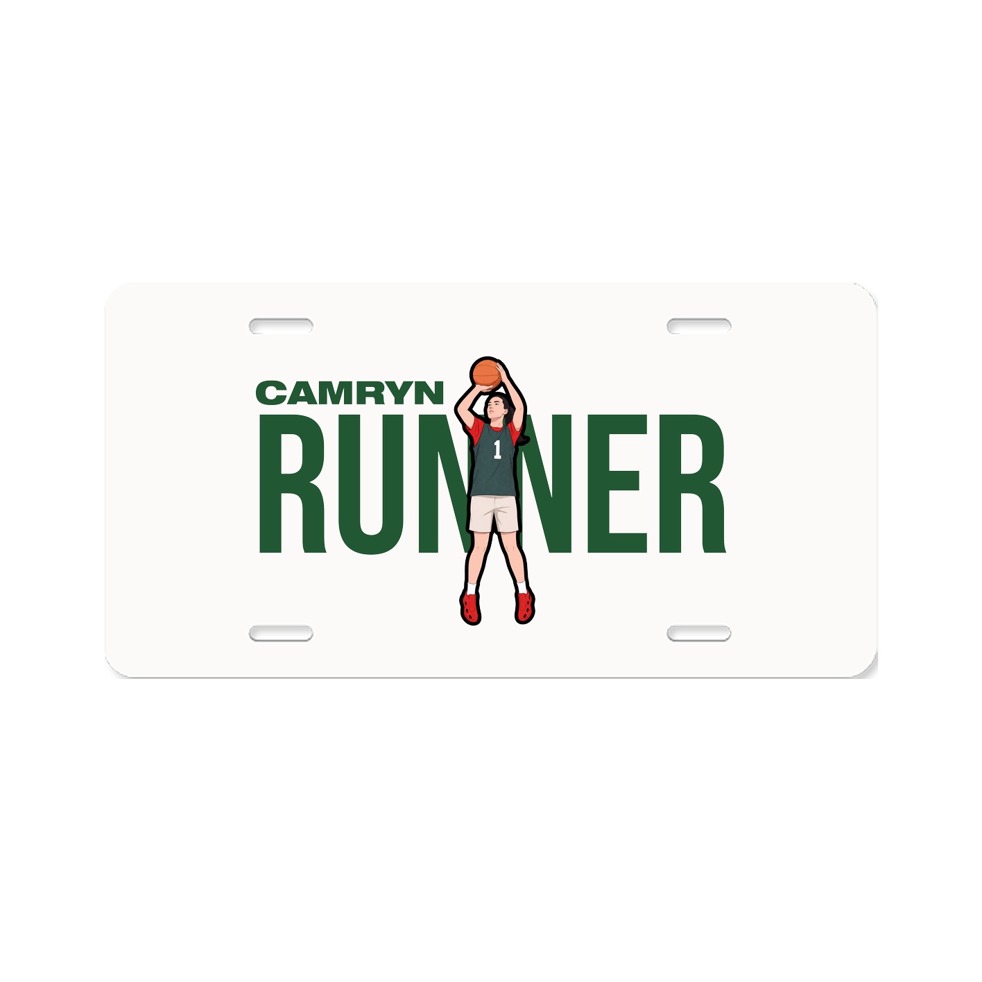 License Plate — Player Name in Classic