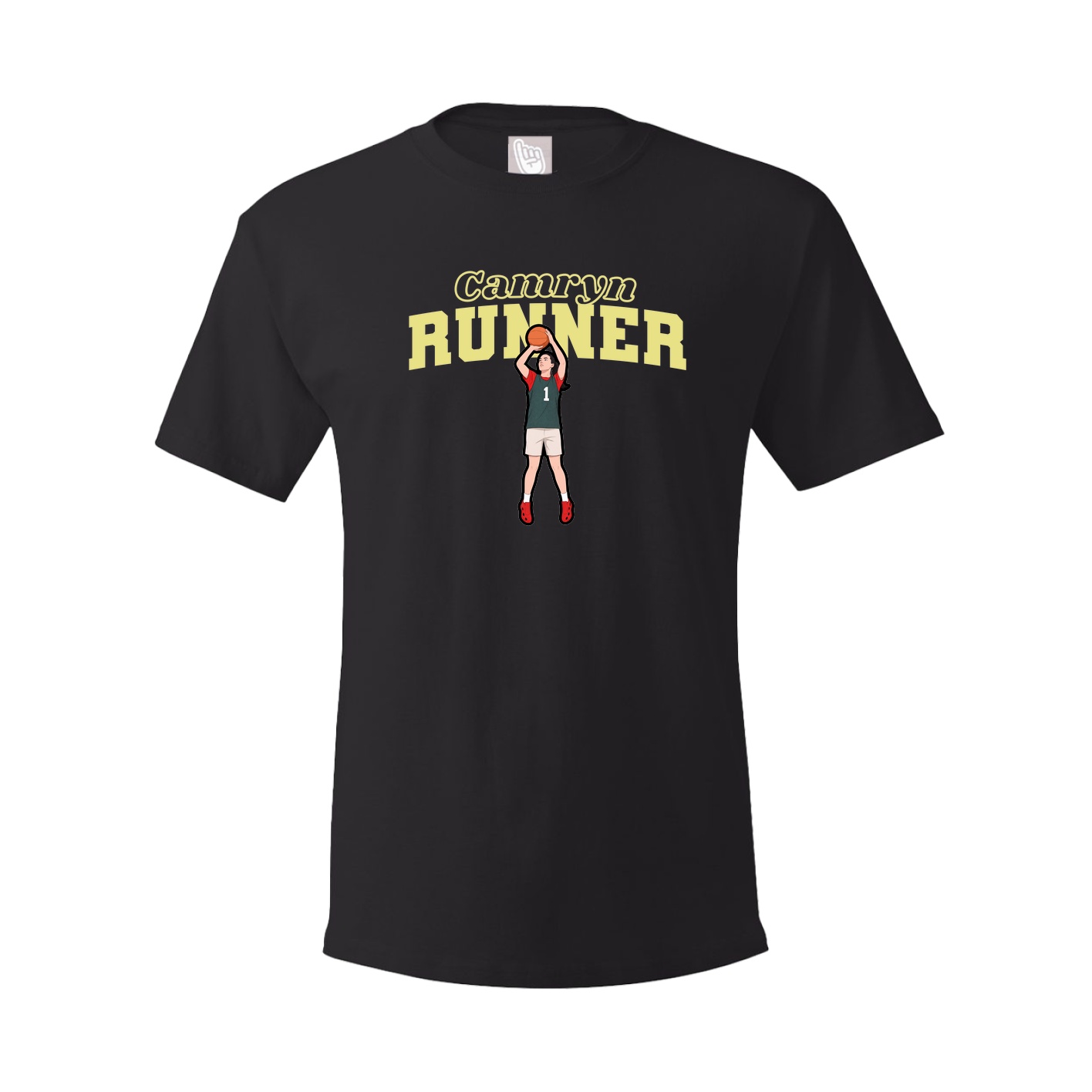 Youth Tee — Name Arch in Black