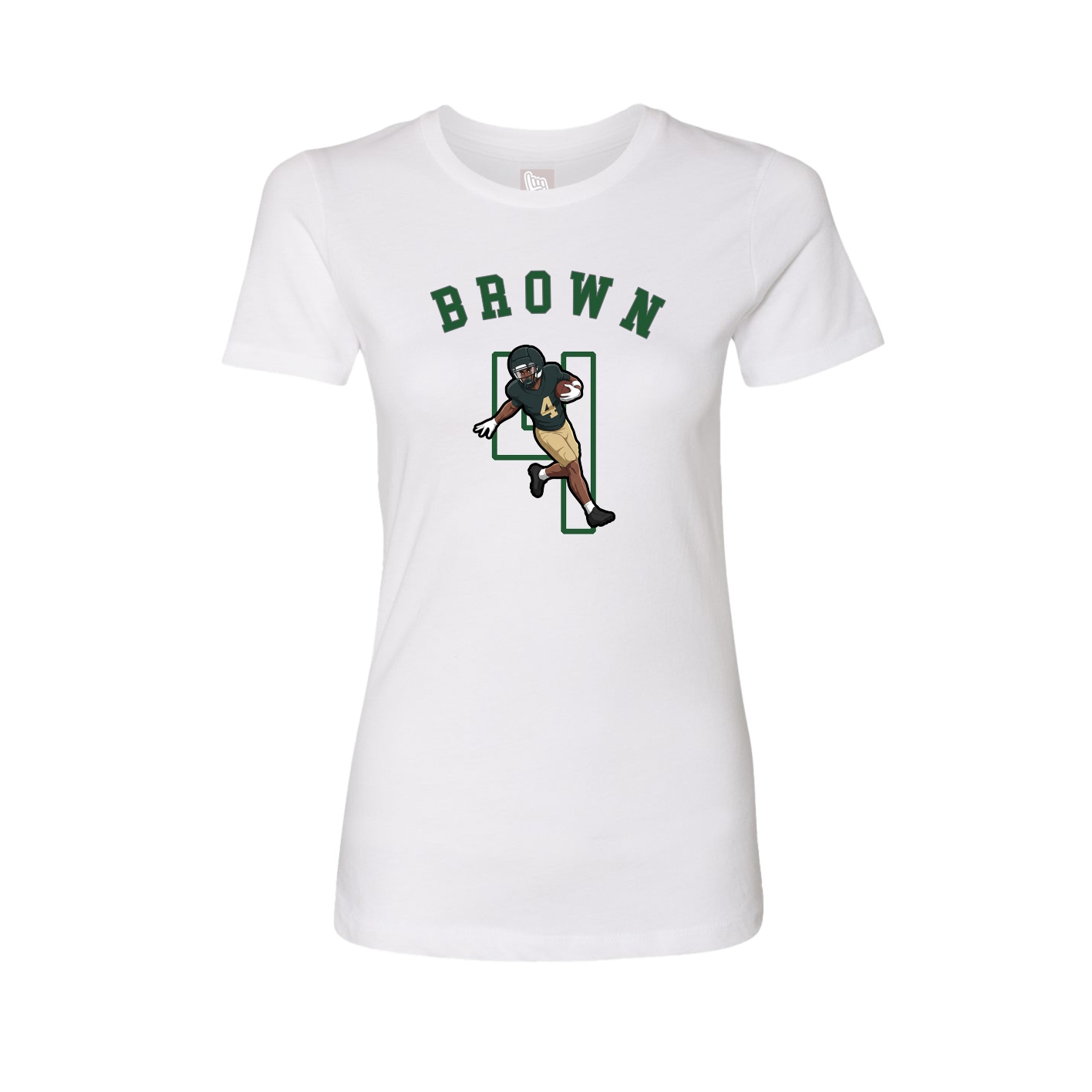 Fitted Women's Tee — Shirsey Arch in White