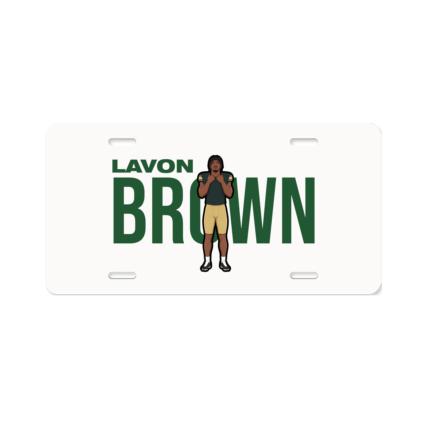 License Plate — Player Name in Classic