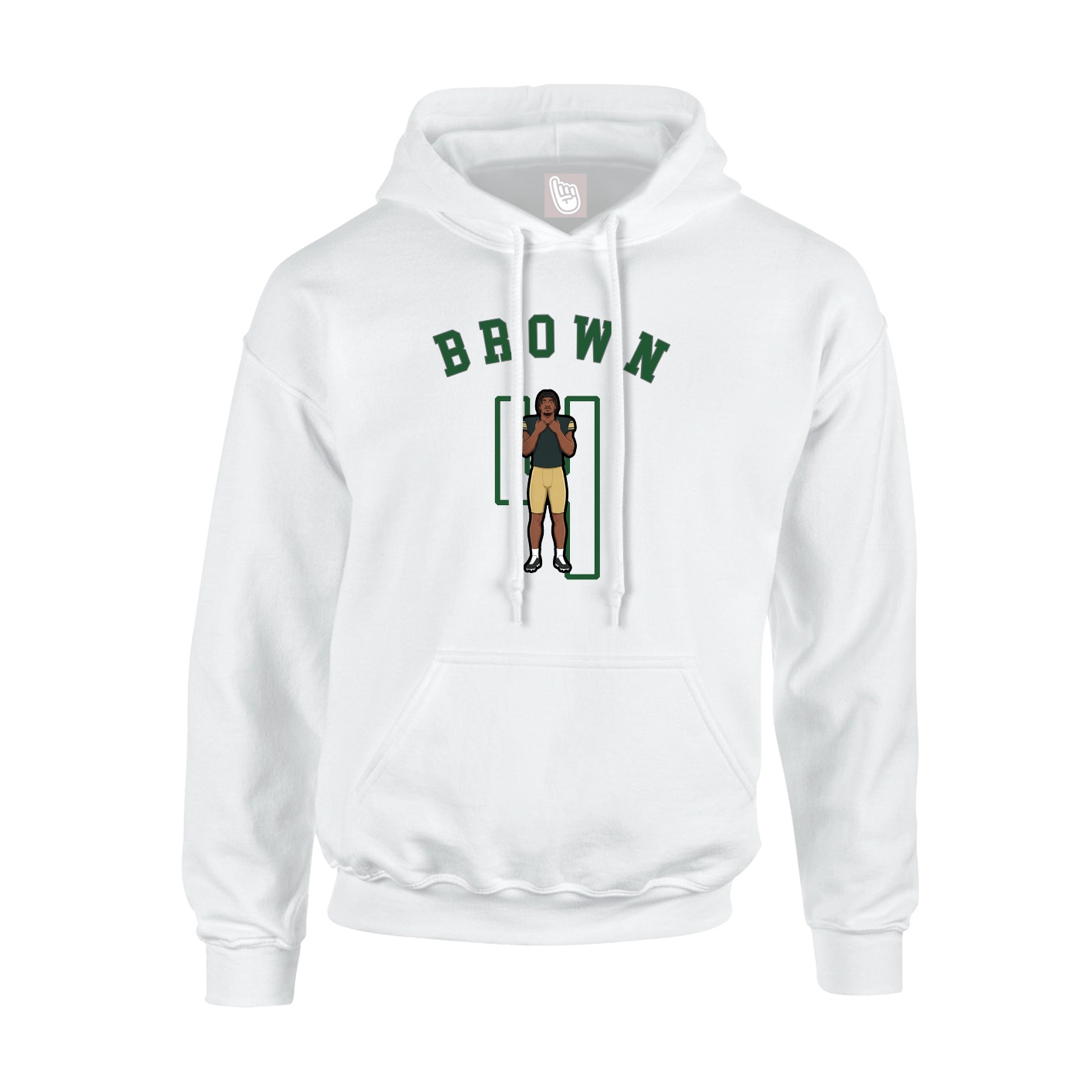 Hoodie — Shirsey Arch in White
