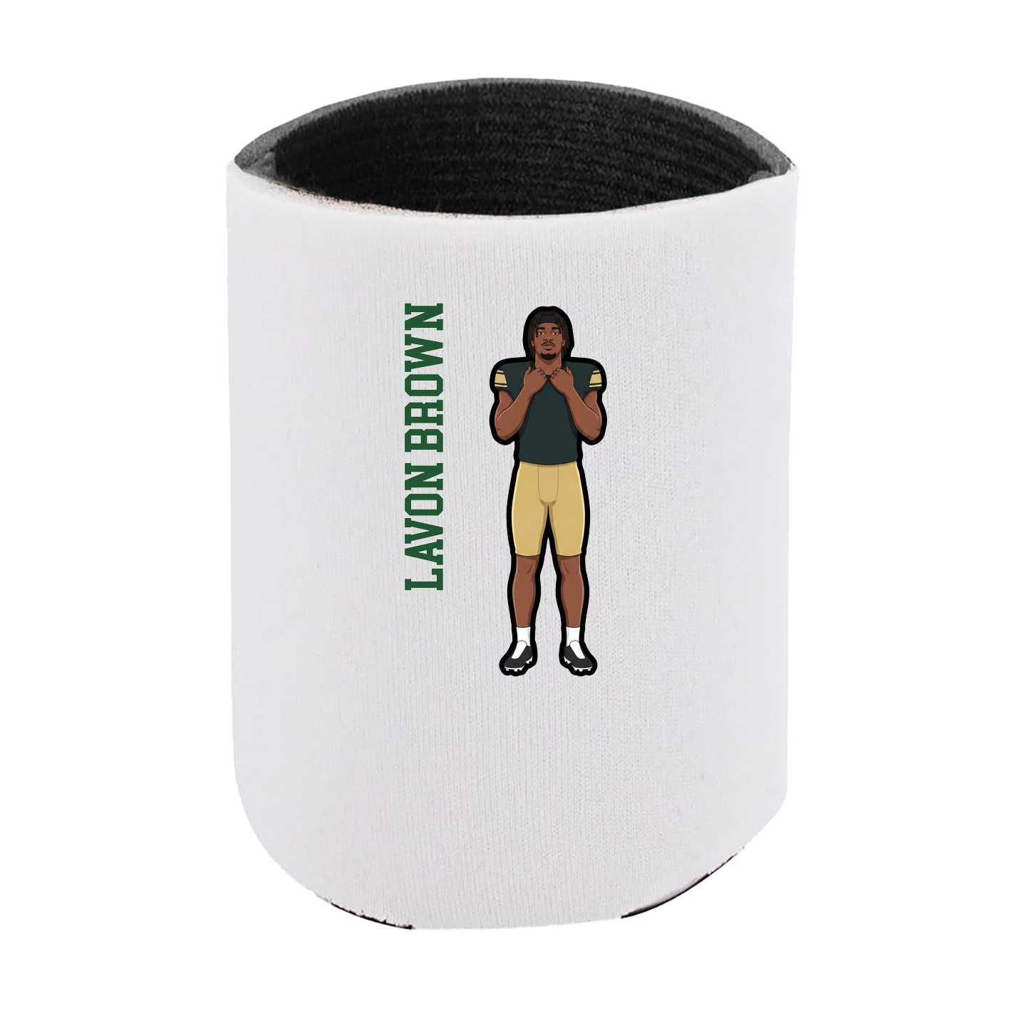 Can Holder — Name Vertical in White