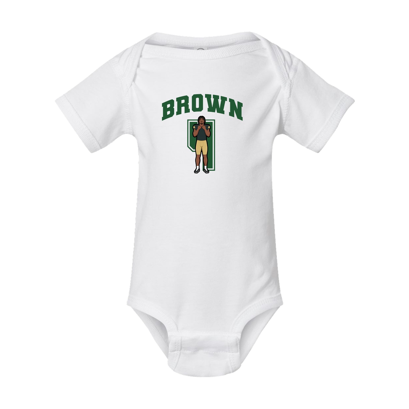 Baby Onesie — Number in White