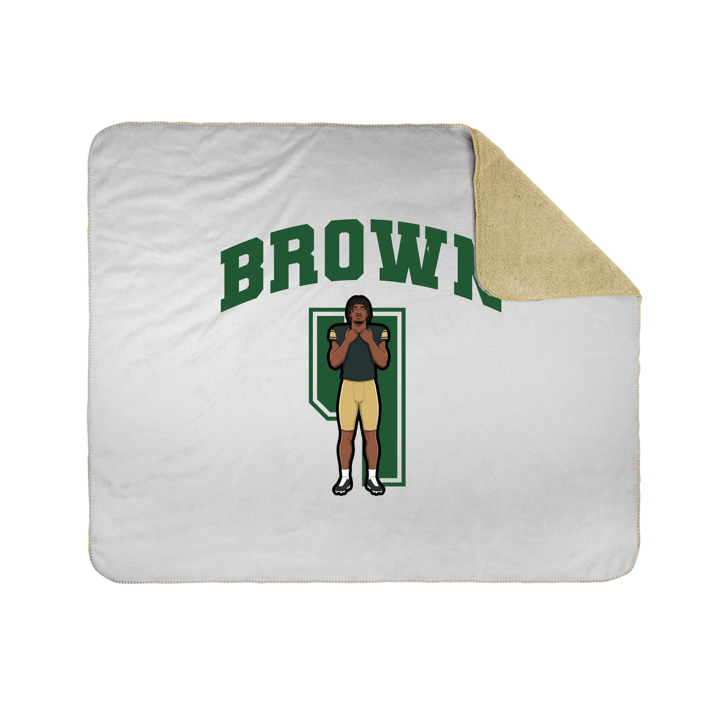 Throw Blanket — Number in White