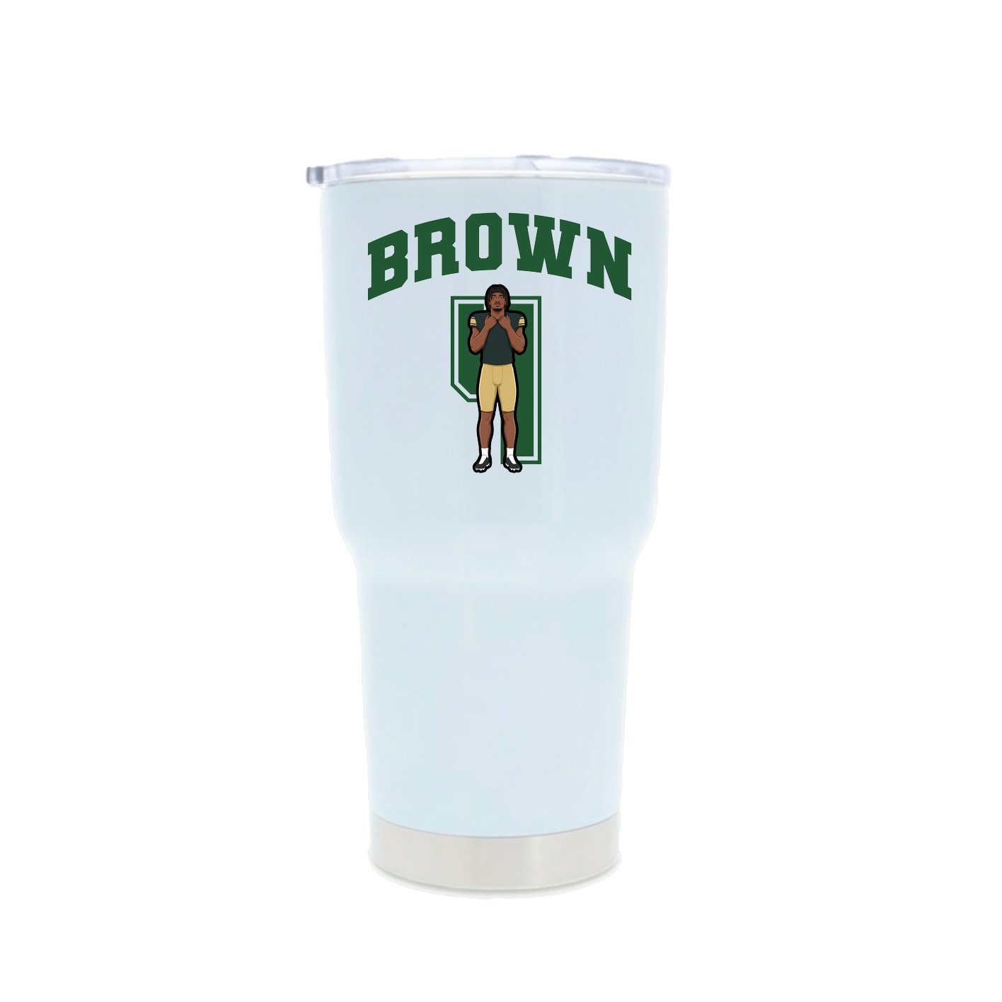 30oz Stainless Steel Tumbler — Number in White